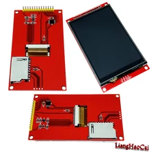 Ips hd 3.5 polegada spi série módulo lcd 480*320 tft módulo ili9486 ili9488 ili9481 vista ampla 4 fio painel de toque 65k cor adaptador