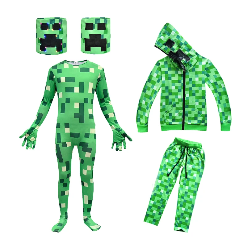 Детский костюм на Хэллоуин для мальчиков Облегающий комбинезон Zentai со