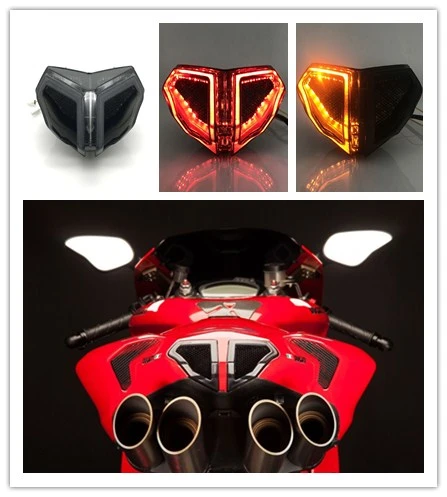 

Для поездок на мотоцикле DUCATI 848 2008-2014 1098 1198 2007-2013 мотоцикл светодиодный фонарь светильник задний тормоз Предупреждение указатель поворота Хвост лампа светильник
