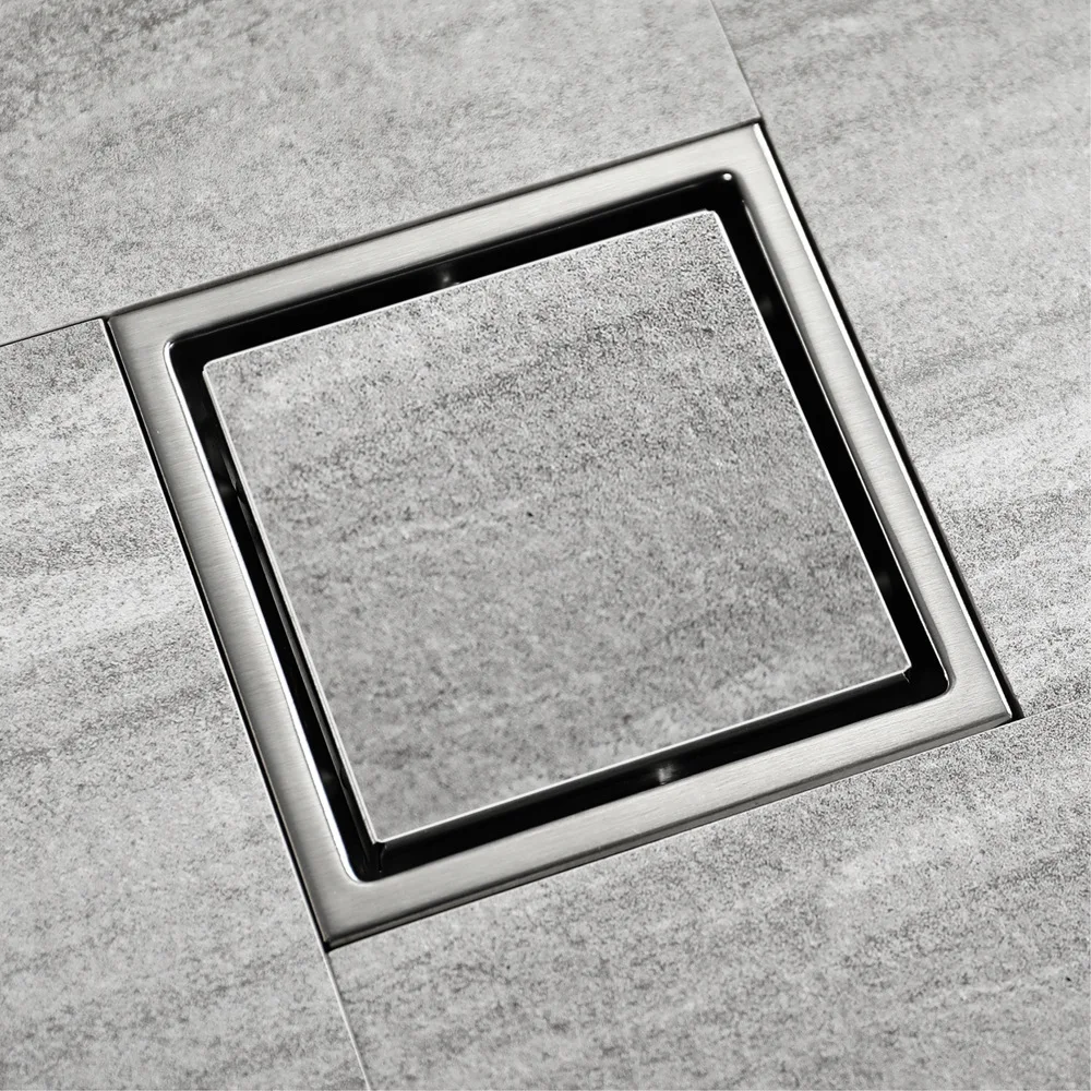 

Hideep Recessed Floor Drain Stainless Steel Bathroom Balcony Deodorizing Pest Control Large Size Manufacturers Direct Selling