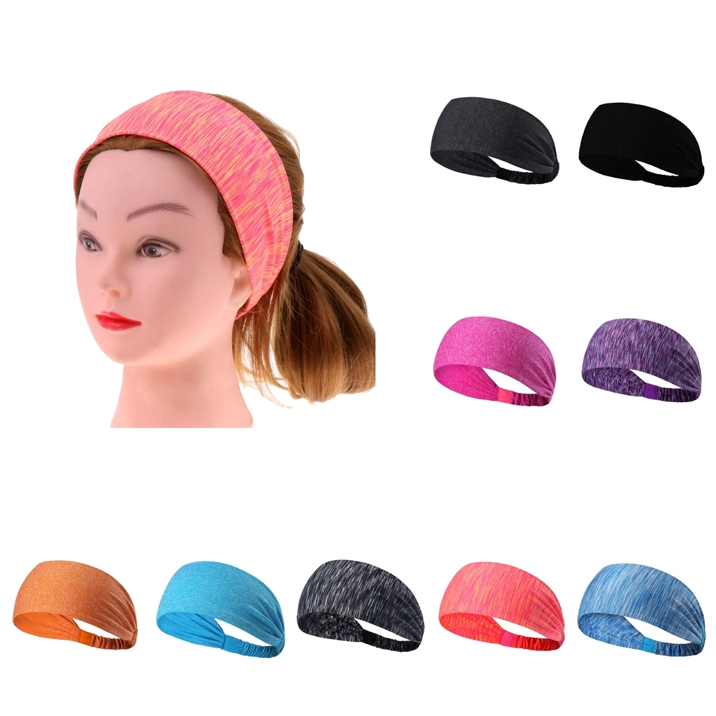 Fashion Women Sweat Wicking Stretchy Athletic Bandana Headbands / Head wrap / Yoga Headband / Head Sarf for Sports or Exercise