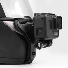 Подбородок на шлем для GoPro Hero 8 7 5 SJCAM, держатель для мотоциклетного шлема, аксессуары для камеры Go Pro Hero 9