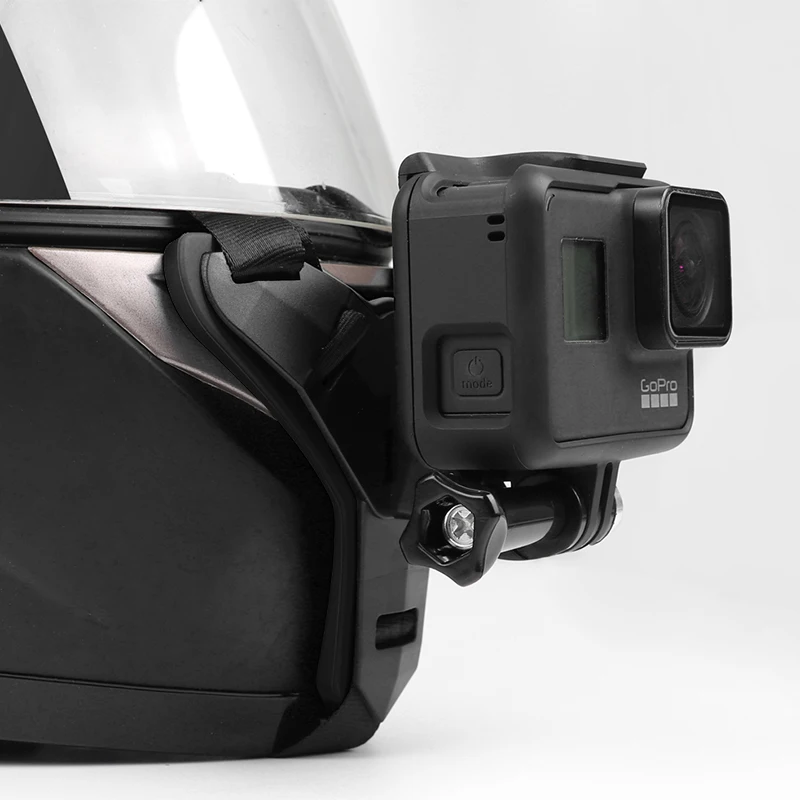 Full Face Helmet Chin Mount Holder for GoPro Hero 8 7 5 SJCAM Motorcycle Helmet Chin Stand Camera Accessories for Go Pro Hero 9-0