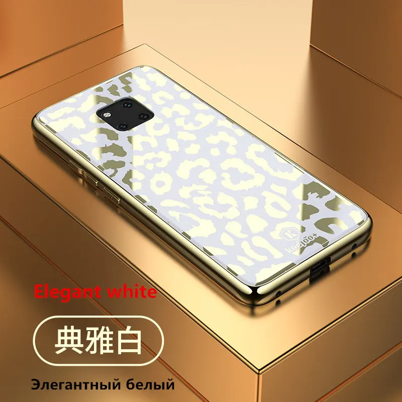 Чехол xiaomi 8 lite с гальваническим леопардовым покрытием для телефона xiaomi mi 9 9se Plexiglass, чехол для телефона xiaomi mi 8 8 se 8 pro 8 lite - Цвет: Белый