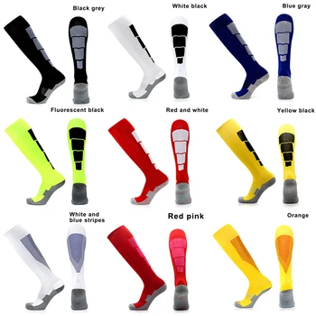 

1 Pair Men Socks Long Tube Stockings Breathable Elasticity For Football Running Sport QL Sale