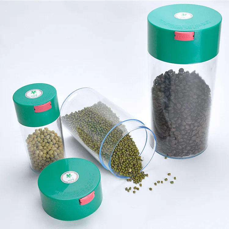 

Coffee Beans Acrylic Vacuum Fresh-keeping Jar Snacks Tea Can House Tide Appliance Milk Powder Storage Jar Coffee Bean Jar