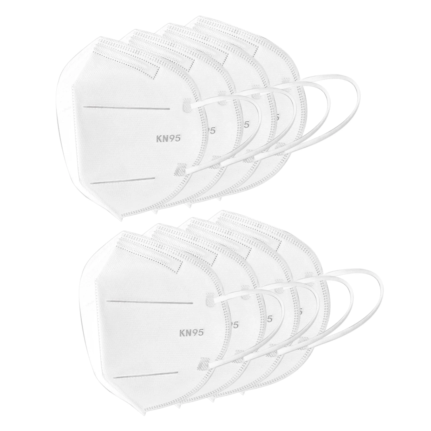 

8 PCS 95 Face Mask Passed GB-2626-95 Test Anti-foaming Splash Proof PM2.5 Dust Anti Fog Filter Breathing Protective Mask