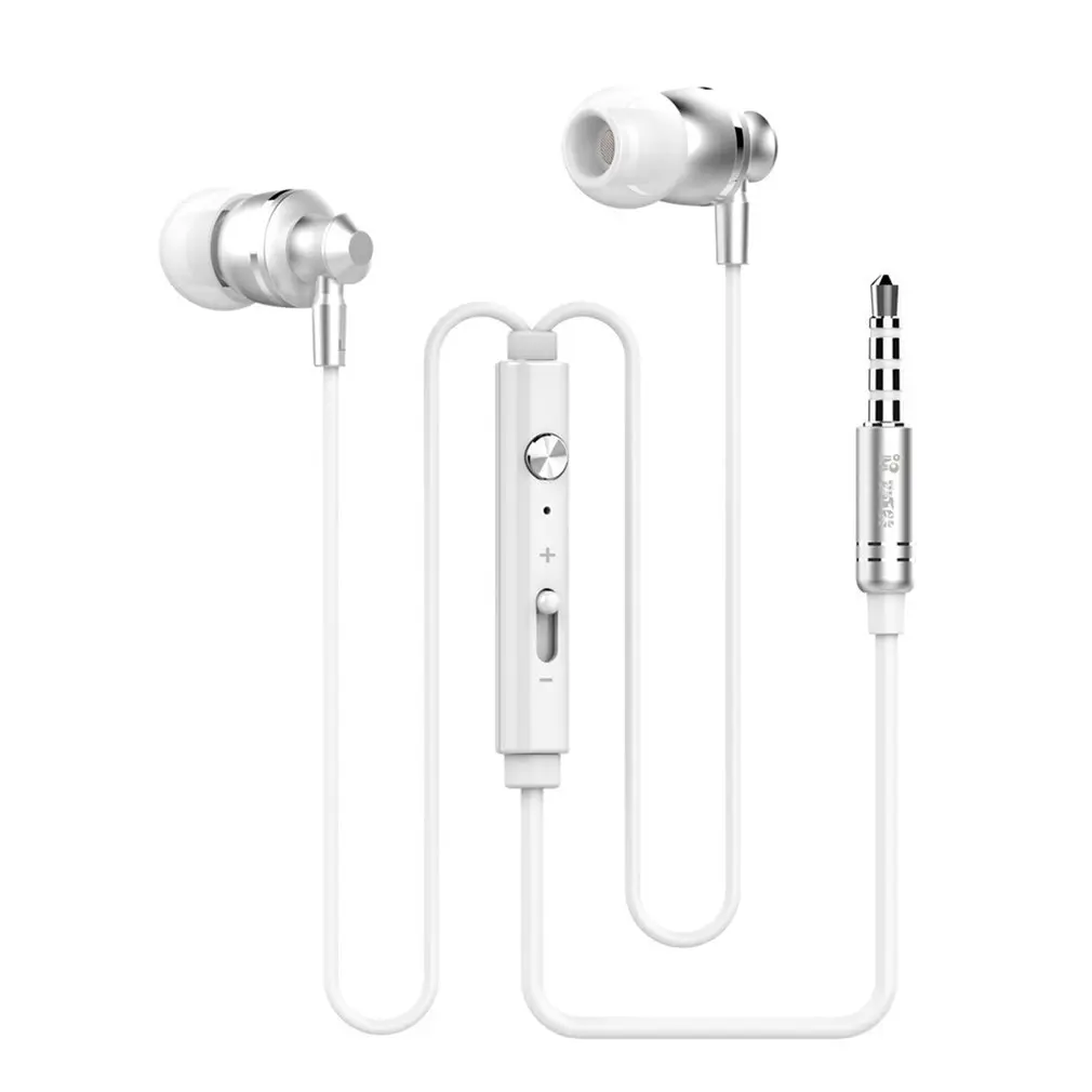 Langsdom M300 Metal Earphone Volume Control Hifi Earbuds with Mic 3.5mm Wired Headset for Smartphones Tablets PC | Электроника