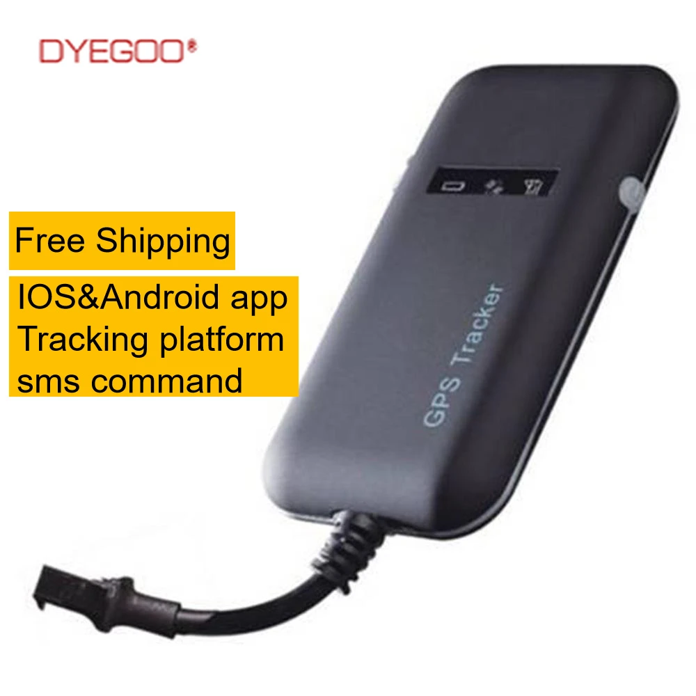 Dyegoo Gps Locator Free Shipping Real Time Tracking Google Link Mini Gt02a Car Gsm Gps Tracker