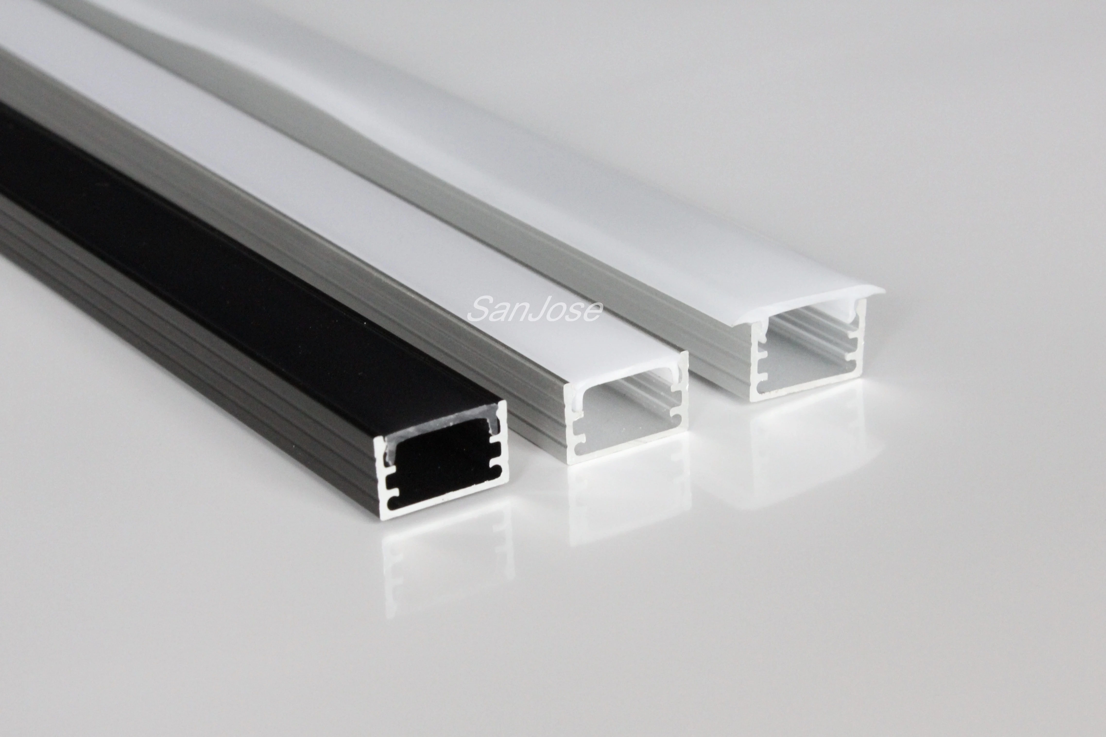 LED perfil perfil de aluminio Alu ferrocarril barra de perfiles para tiras de LED 20m 20 x 1m