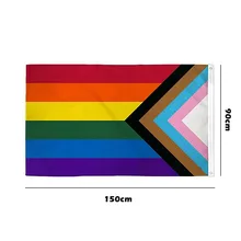 Gay Pride Flag Rainbow Lgbt lesbijki flagi banery Pansexual Garden poliester kolorowe flagi ogrodnictwo w domu przybory do dekoracji tanie tanio CN (pochodzenie) dekoracja Latanie Przetrwać Z tworzywa sztucznego Home Dzianiny