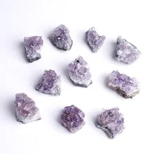 Natural Irregular Uruguay Amethyst Cluster Mineral Crushed Stone Crystal Jewelry Making Pendant Decoration