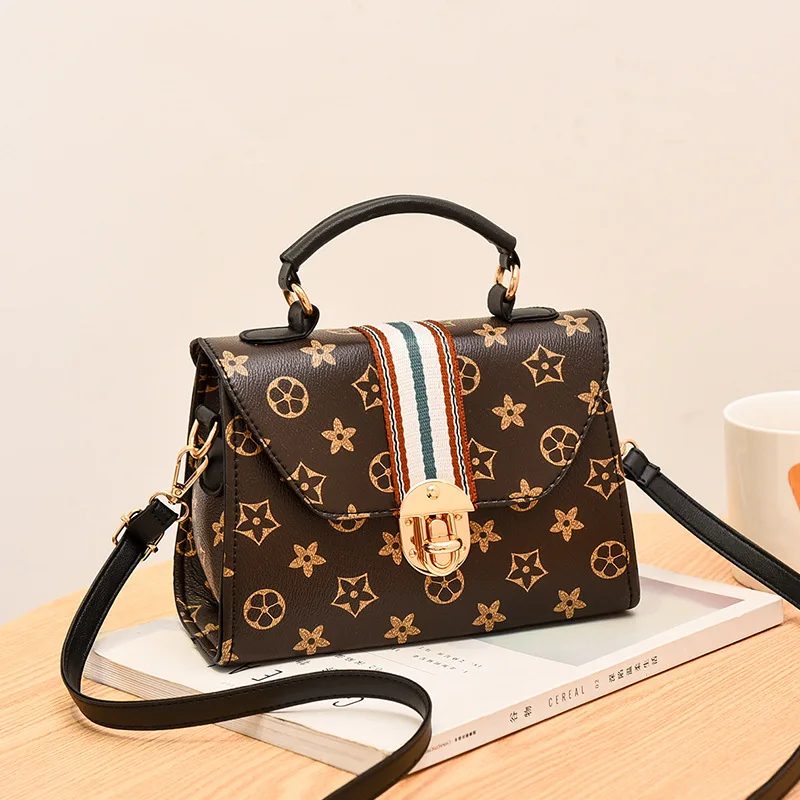 

2019 Square Sling Bag Retro Contrast Color Small CK Printed Letter WOMEN'S Fashion Handbag Bag Autumn And Winter New Arrival Cro