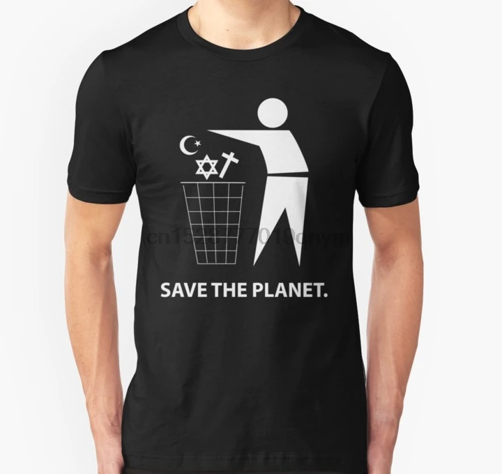 Мужская футболка Save The Planet с принтом Футболки | одежда
