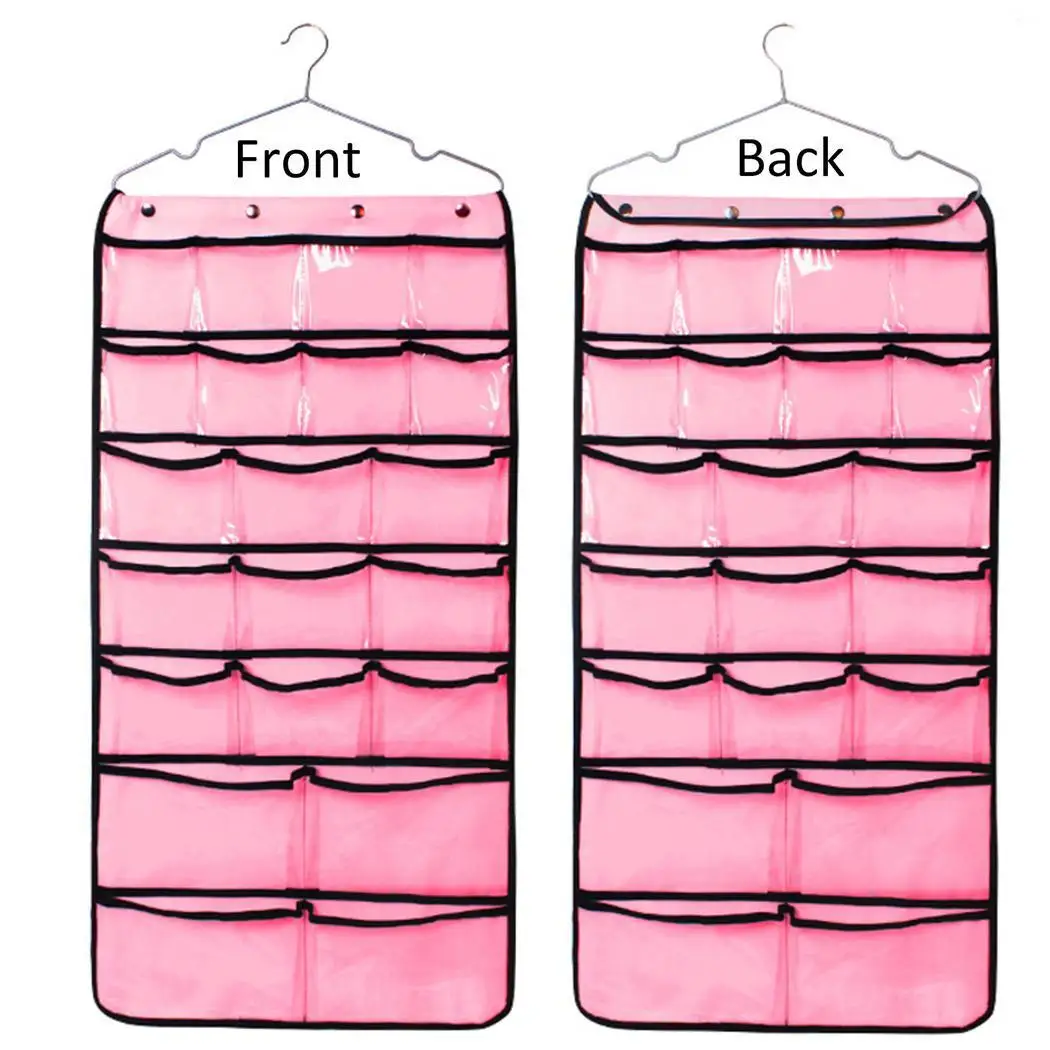 

New Storage 2 Color Underwear Socks Finishing Bag Multi-layer Dustproof Hanging Bag Room Decoration