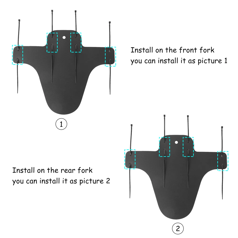 Garde-boue Pliable Pour Vélo - 356 Cm - Avant Et Arrière