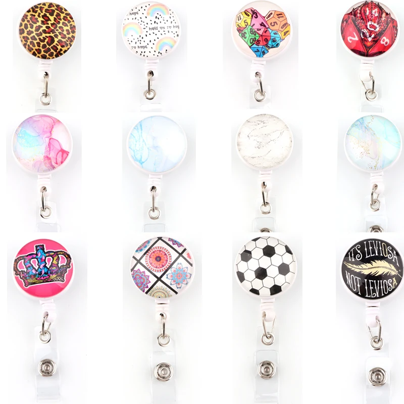 

20 шт./лот BH1601 креативный Радужный выдвижной Бейдж с катушкой для медсестер врачей студентов выставочные карточки для удостоверения личности значок держатель канцелярские принадлежности