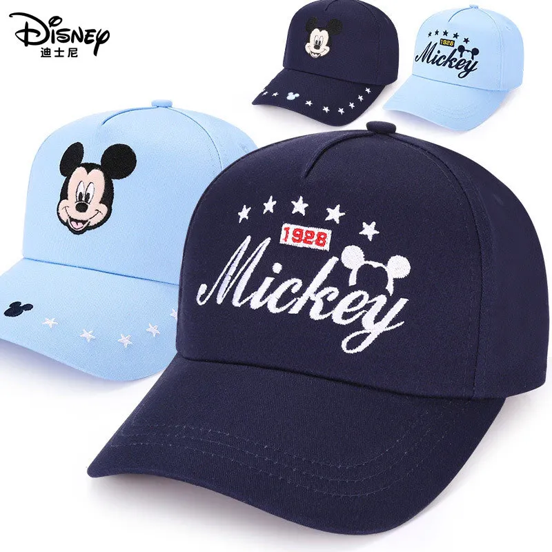 Детские шапки для девочек и мальчиков от disney, Детская кепка для девочек, бейсболка для малышей, хлопковая пляжная кепка с Микки и Минни Маус, хорошее качество
