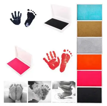 

Newborn Kids Baby Handprint Footprint Pad 1PCS Safe Clean Non-Toxic Clean Touch Ink Pad Photo Easy To Operate Toys Children 35