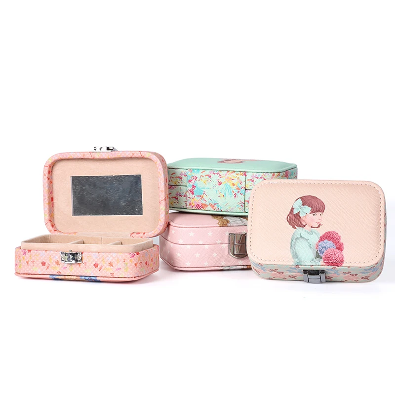 10PCS New Girl Jewelry Storage Box Ring Earring Bracelet Cute Pattern Packaging Box For Birthday Gift Box