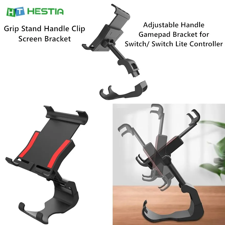 

Adjustable Handle Gamepad Bracket for Switch/Switch Lite Controller Grip Stand Handle Clip Screen Bracket Switch Accessories