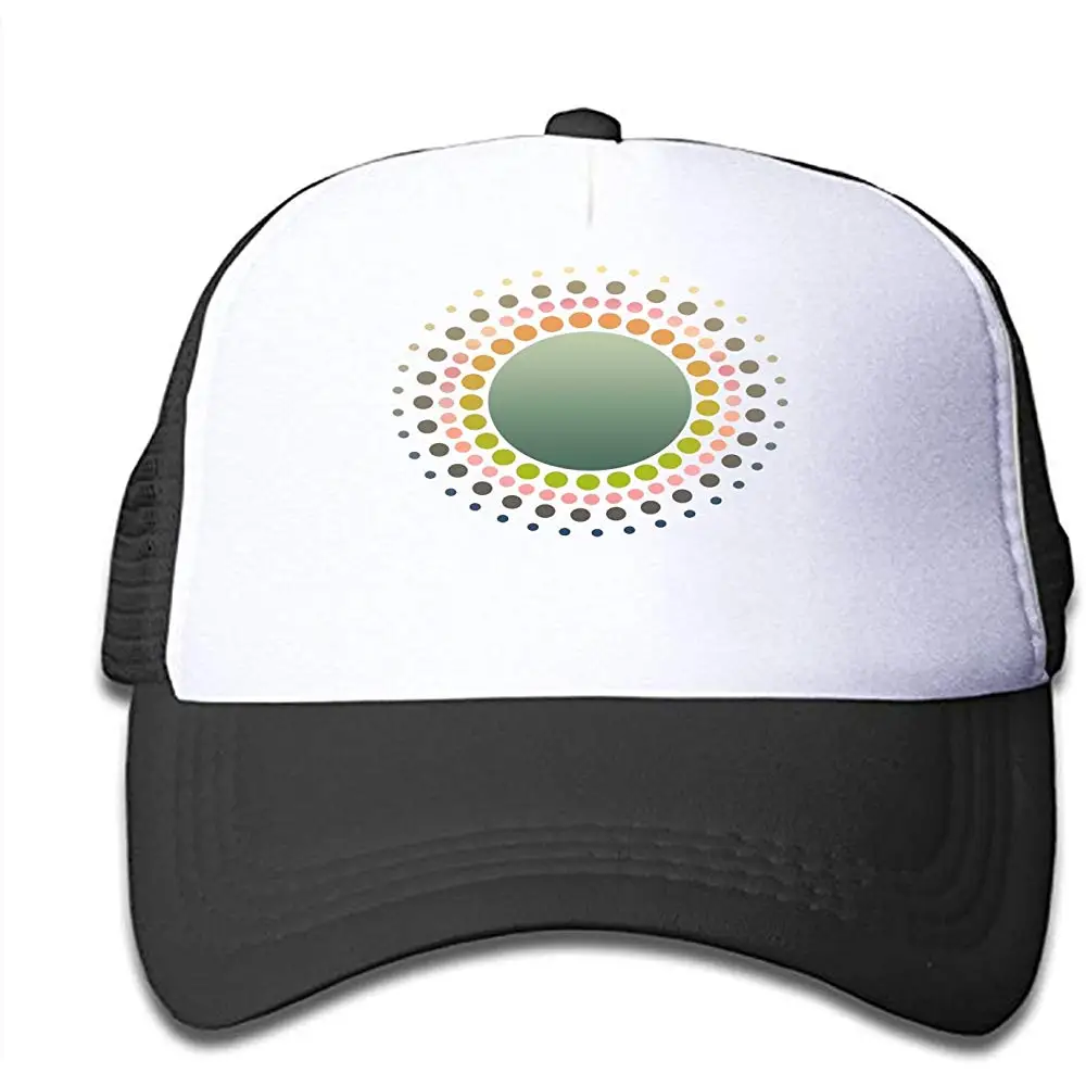 HHNYL сетчатая Кепка Мандала шаблон Дальнобойщик шляпы бейсболки регулируемые для детей малышей