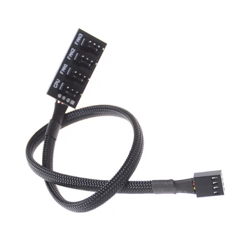 

New Arrival Cable 1 Female to 4 Male 4Pin Socket Fan Hub Splitter Cable for Cooling Fan Host Case PC Cooler Fan Power