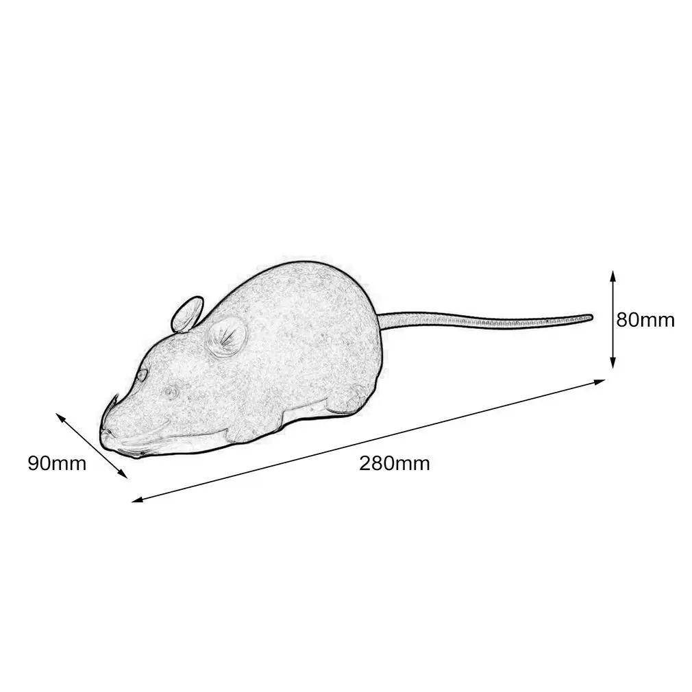 Мышь с ПДУ игрушка Беспроводной моделирование Животные электронная крыса Смешные движения игрушка "мышь" кошка игрушка Подарки