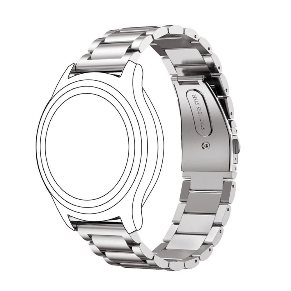 20 мм 22 мм ширина нержавеющей стали ремешок для samsung gear Sport S2 S3 Galaxy 42 мм 46 ремешок для часов, мм металлический браслет