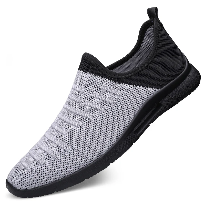 Casual-Shoes Sock Sneakers Tenis Light-Leisue Slip-On Jogging Breathable Running Men