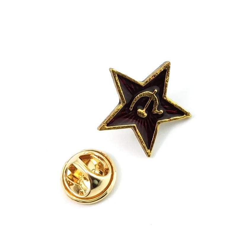 

Hammer-And-Sickle Communist Doctrine Brooch Soviet Union Badge And Symbol Brooch Soviet Union Marx Doctrine Logo Badge