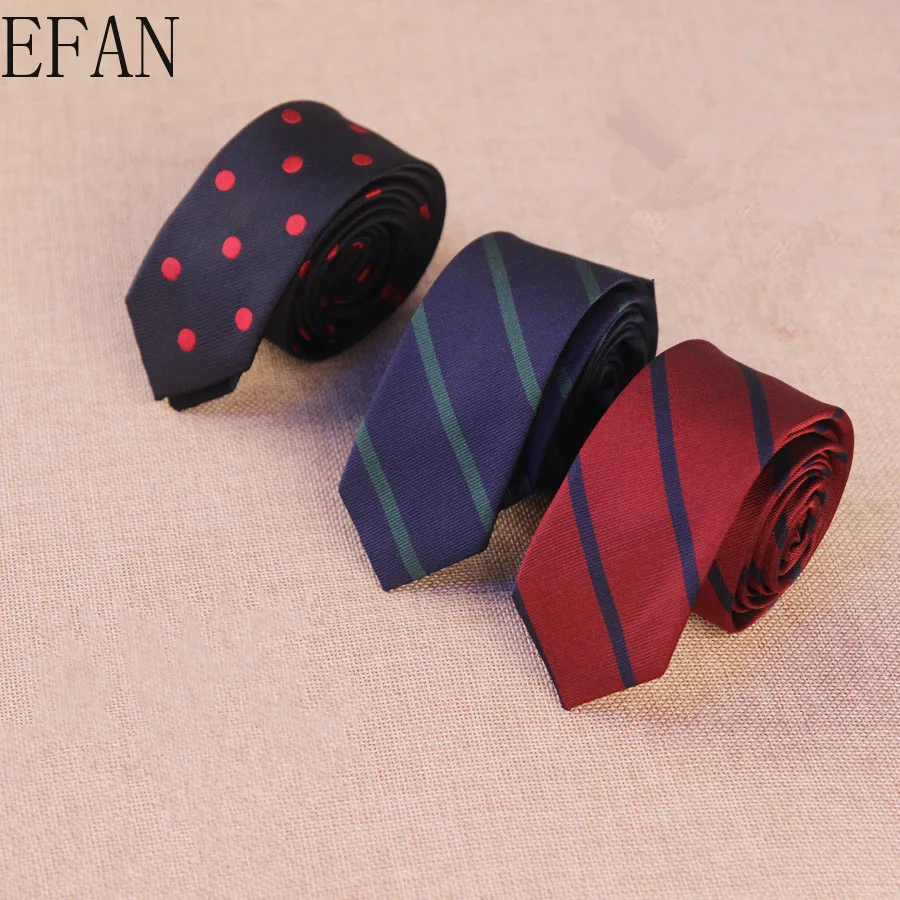 

5cm Korean Version of The Men's Classic Dots Striped Plaid Casual Narrow Tie Fashion Explosion Business Men's Skinny Slim Ties