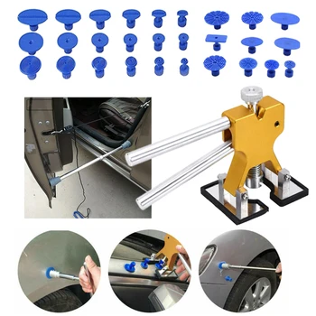 

29pcs Universal Lightweight Glue Tabs Paintless Car Auto Flattener Dent Repair Tool Kit Removal Practical Professional Lifting