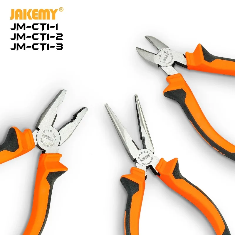 JAKEMY High Quality Diagonal Plier DIY Hand Tool for Electrical Wire Cutting