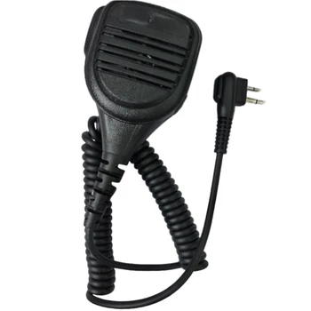 

Electric Two Way Handheld Speaker Mic Walkie Talkie Part Black Portable Remote Shoulder Cable Professional For Motorola GP3688