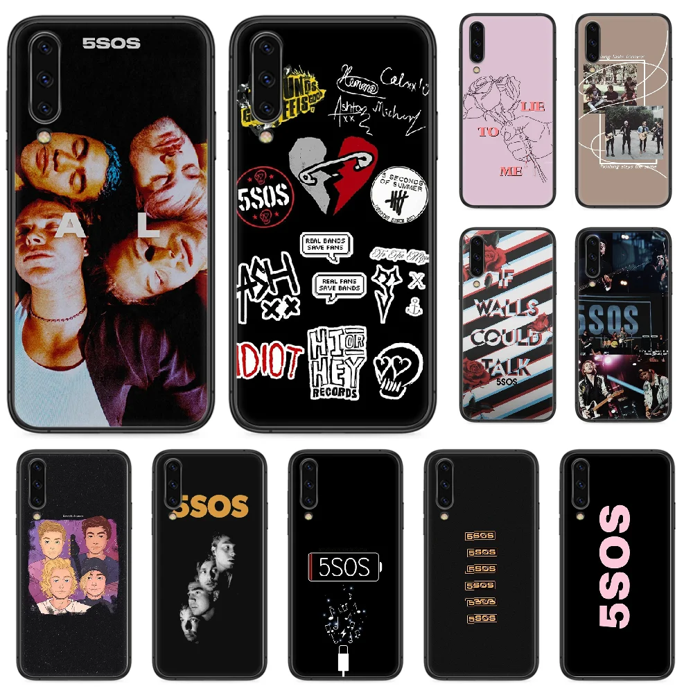 5SOS 5 seconds of summer чехол для телефона Samsung Galaxy A 10 20 3 30 40 50 51 7 70 71 E S 4G 16 17 18 Черный