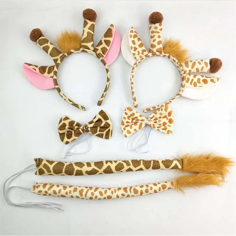 Boland - Costume set, headband with ears and tail, animal, tiara, zoo, jungle costume, carnival, theme party, accessory Boland - Costume set, headband with ears and tail, animal, tiara, zoo, jungle costume, carnival, theme party, accessory