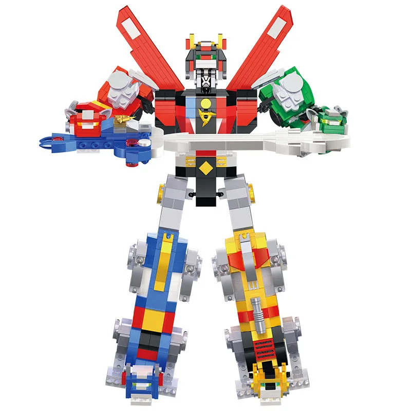 

Hsanhe Three And Plastic Educational Creative Building Blocks Five in One Mech 6247