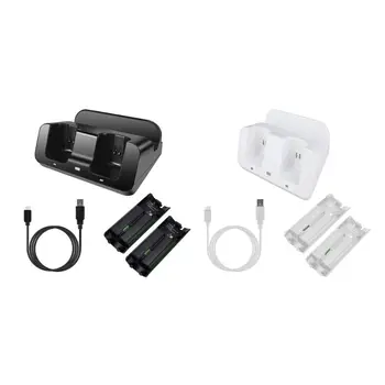 

Charging Station Dock Stand Charger for Wii Remote Controller for Wii U Gamepad with Batteries Charging Cord