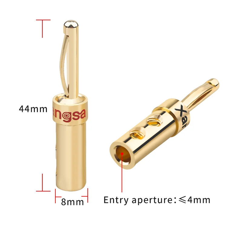Spine Banana Audio HIFI In Fibra Di Carbonio E Rame Rodiato - Per Cablaggio DIY Di Alta Qualit&agrave;