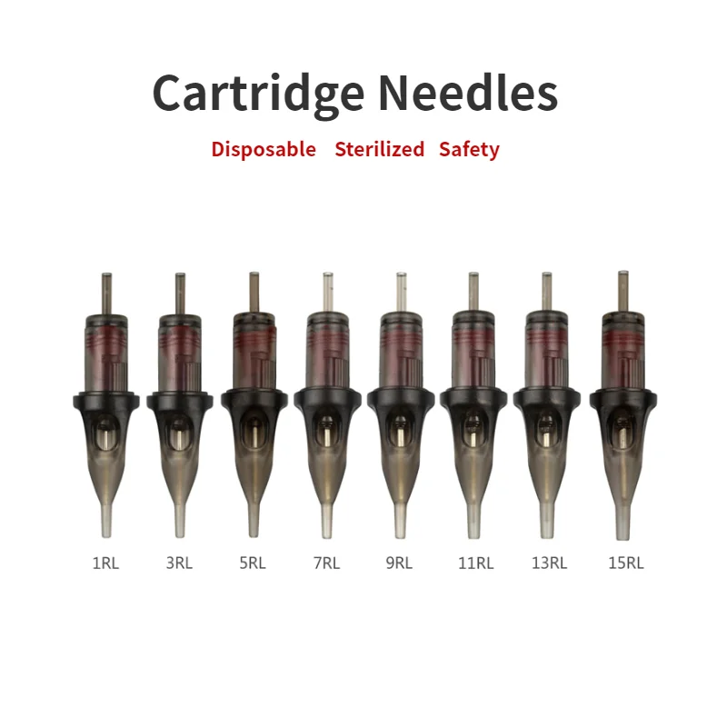 20 Pcs Rl Tattoo Cartridge Needles Disposable Sterilized Safety Tattoo