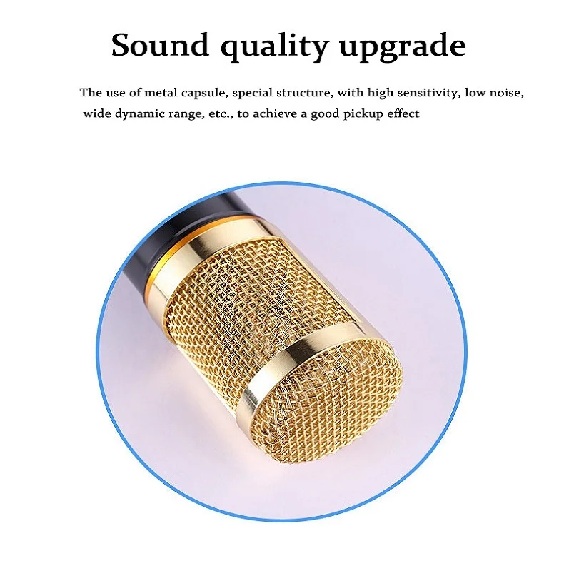 Professional Studio Microphone Wired Condenser Microphone For PC Computer Notebook Game Streaming Video Karaoke KTV Microphone