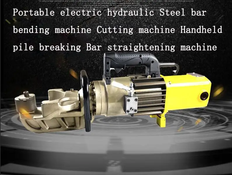 

Portable electric hydraulic Steel bar bending machine Cutting machine Handheld pile breaking steel bar straightening machine