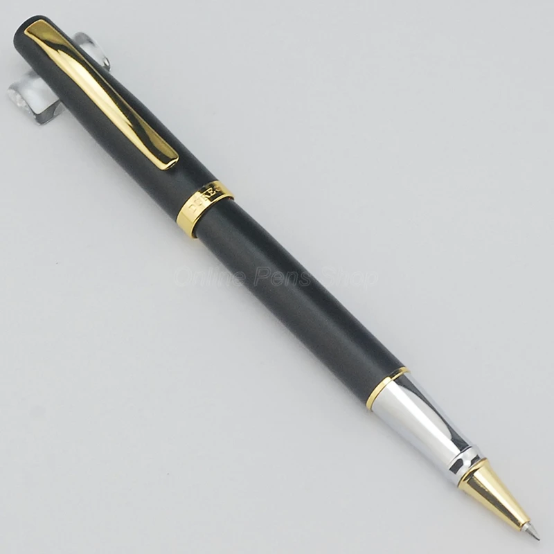 Duke 209 Classic Rollerball Pen Metal Advanced Steel Pen Matte Black With Gold Clip Business For Office & Home & School