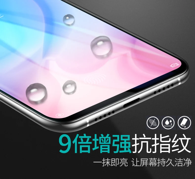 Bonaier абсолютно полная клеевая 2.5D 9H пленка из закаленного стекла для Xiaomi mi 9 Lite/mi CC9 защитная пленка+ держатель для задней пленки в подарок