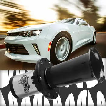 

Car Horn 12V Single Tube Whistle 110Db Retro Geek Motorcycle Horn Truck Waterproof And Durable Super Loud Horn