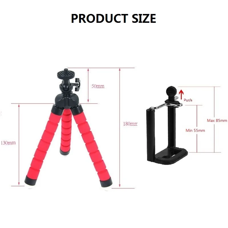 Держатель для телефона, гибкий штатив-тренога, тренога для селфи, монопод, аксессуары для мобильного телефона, крепление для камеры, штативы