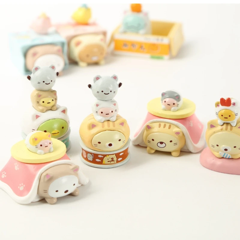 8 Pc Cute cartoon sumikko gurashi Doll Decoration Hand-made Model Cartoon Blind Box Gift-1