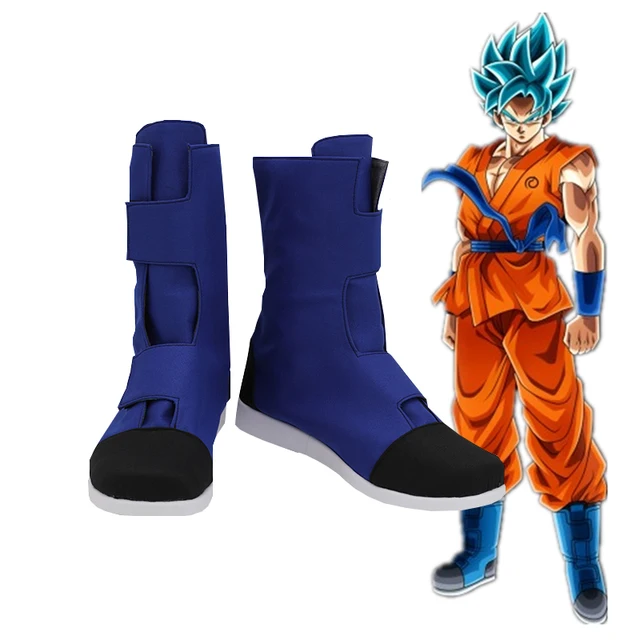 Botas de fiesta de Dragon Ball Son Goku, Cosplay, color azul|zapatos| -  AliExpress
