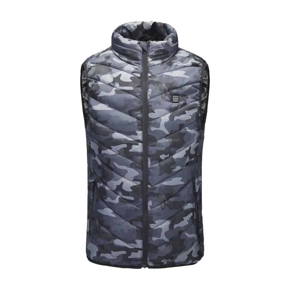 

Camouflage 4-Zone Heating Vest Usb Charging Thermal Insulation Heating Suit Three-Speed Thermostat Heating Vest Men and Women Fi